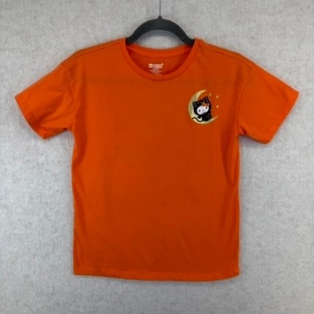 Hello Kitty and Friends Kids Halloween Orange T Shirt Size LG 10 12